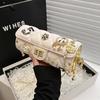 Trendy Small Cylinder Purse With Chain Strap And Secure Lock For Casual Outings