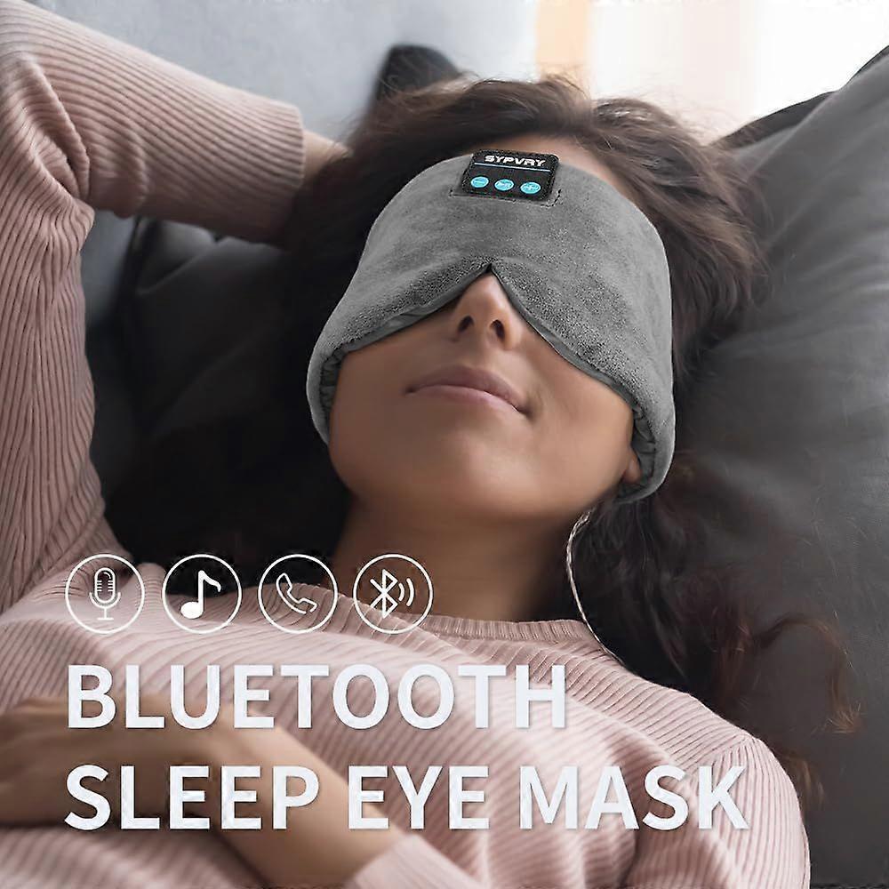 Sleep Eye Mask with Bluetooth Headphones, Wireless Headphones Bluetooth Silk Sleep Mask Blackout Blindfold, Bluetooth Eye Mask