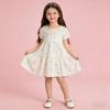 Girl's Summer Western Style Little Girl Lace Collar Princess Dress