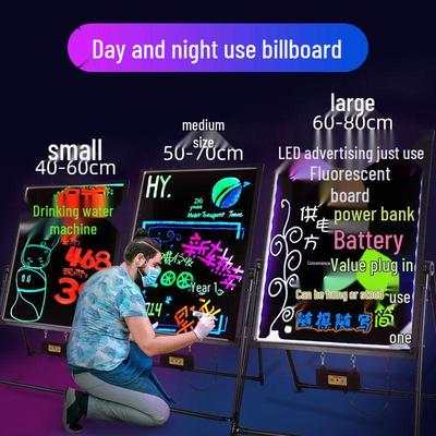 Luminous LED Flashing Blackboard Sign for Handwritten Advertising