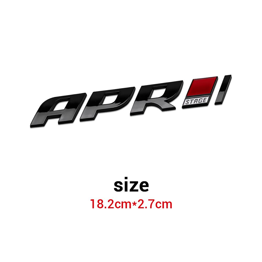 AABIN1 Emblema 3D in ABS APR Stage III Adesivo Decorativo per Carrozzeria e Bagagliaio per Volkswagen Vw T5 Cc Scirocco Tiguan Mk2 Polo 6R Jetta Mk6 Gti Golf
