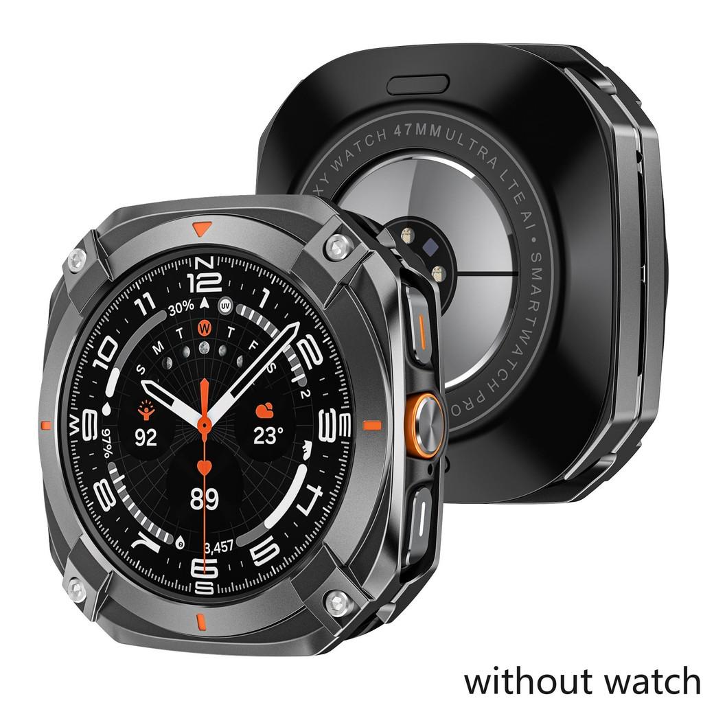 Metalowy Zderzak ze Stopu Aluminium dla Samsung Galaxy Watch Ultra 2026 47mm Pokrowiec Ochronny dla Samsung Galaxy Watch 7Ultra 47mm
