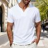 Tallas Grandes para Hombre Verano Transpirable Maratón Simple Casual Cuello en V Manga Corta