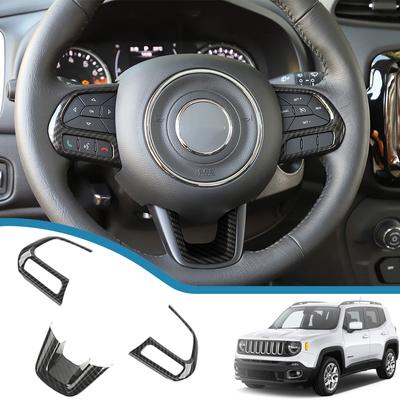 Dekoracja panelu kierownicy samochodu dla Jeep Renegade 2015-2022 Jeep Compass 2017 2018 akcesoria do listew wewnętrznych