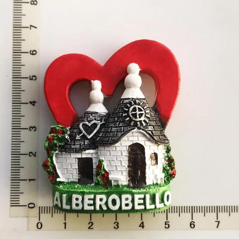 Italy Venice Fridge Magnets Italian Taormina Roma Firenze Alberobello trulli Lion Tourism Refrigerator Magnetic Stickers Decor