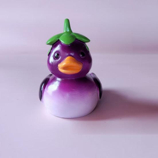 Vegetable Duck Statue Cartoon Corn Carrot Eggplant Cabbage Duck Resin Figurine Home Office Desktop Decoration Ornament