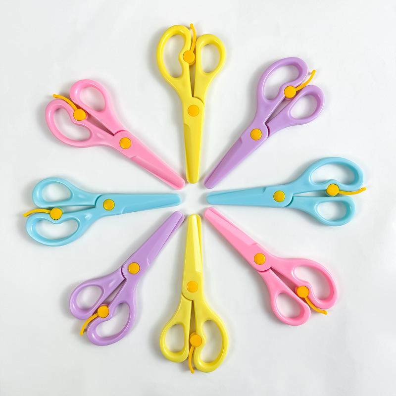 

Safety scissors, plastic color scissors, student scissors, DIY hand scissors, children s Paper Cuttings scissors, children s plastic scissors Solid color plastic scissors