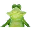 Queemie® Set of 2 Creative Yoga Frogs Statues, 2 Different Yoga Poses Froggy Sculptures, Mascot Frogs Meditation Resin Collectible Figurines for