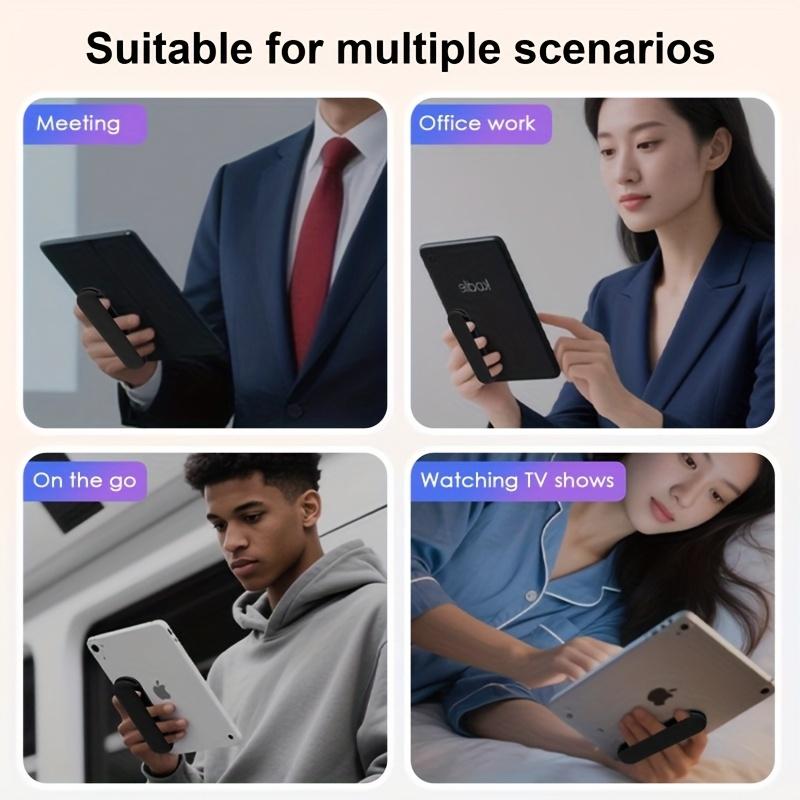 Hand Strap Tablet Stand Holder Black Anti Slip Band For Mobile Phones Portable Comfortable Hand Phone Strap Home Accessories