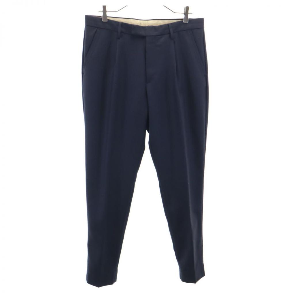 Moncler Wool Slacks Pants 48 Navy Men's Used