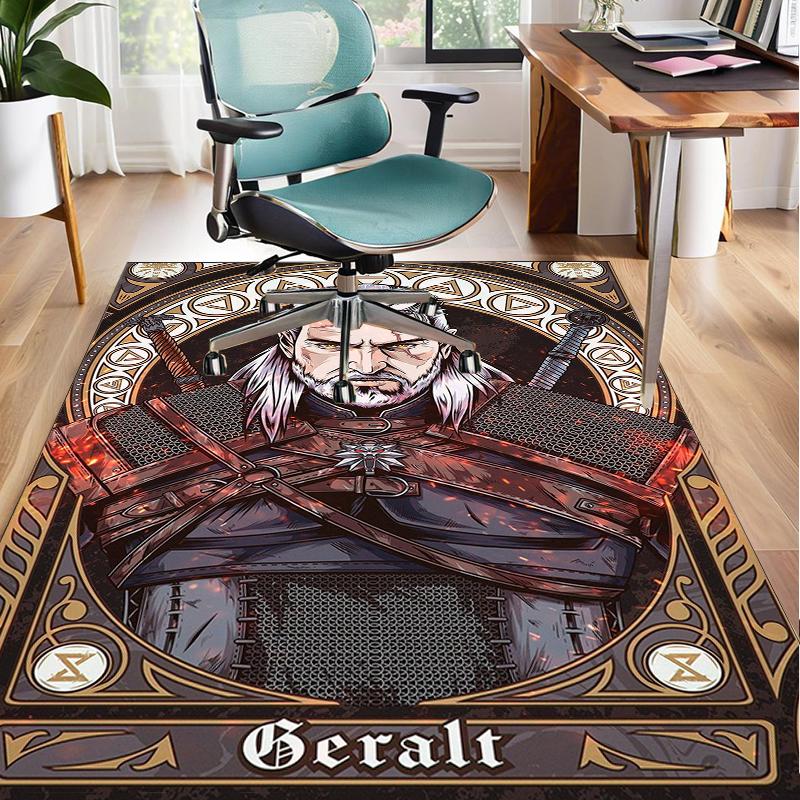 wizard dragon Office Rug Chair Mat, Game Carpet, Suitable for Front Door, Bedroom, Living Room, Desk, Holiday Gift