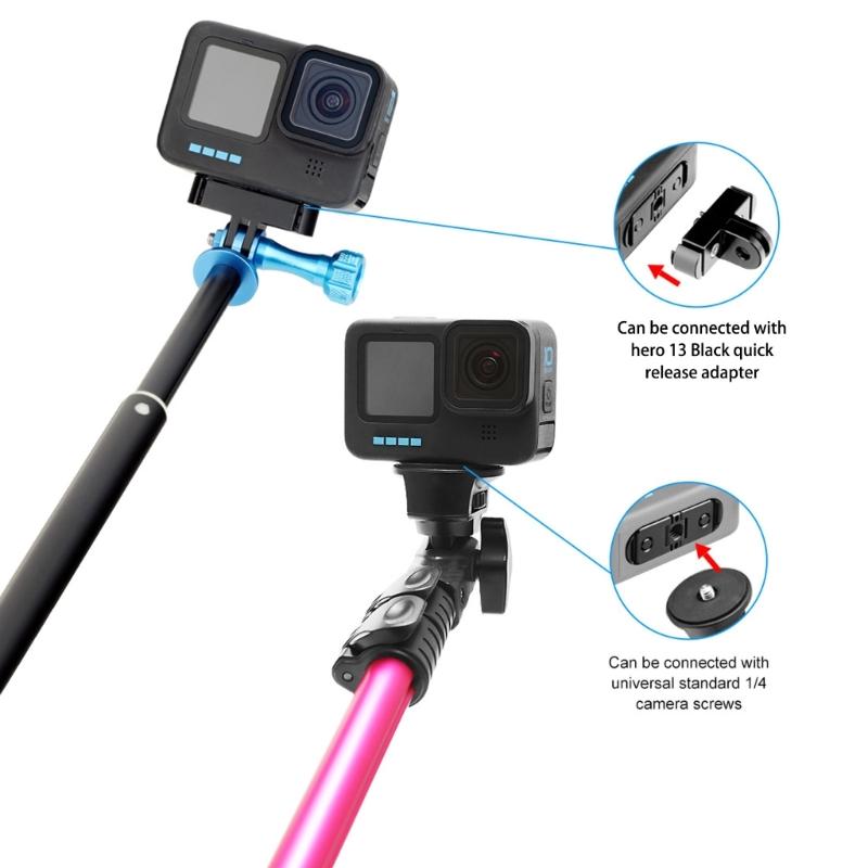 Magnetic Quick Release Mount Adapter For 12 Action Camera Aluminum 1/4In Screw Hole For Tripods Selfies Sticks