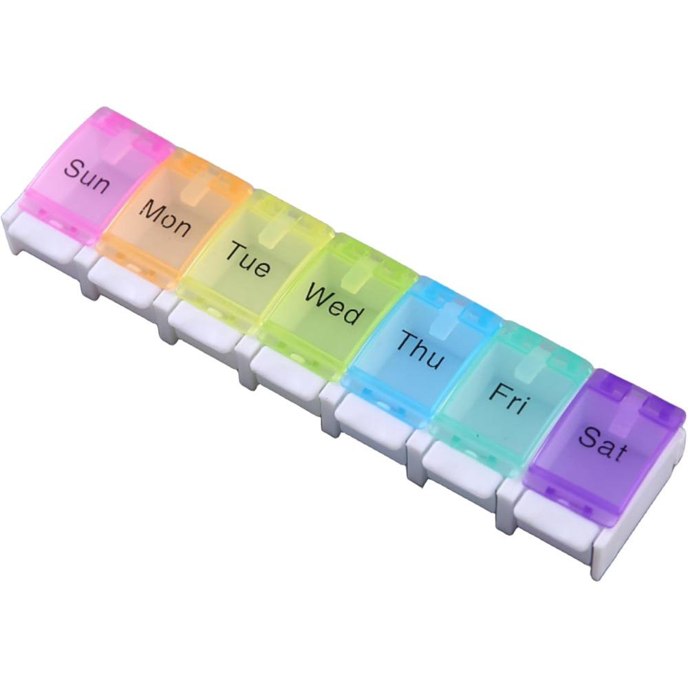 

New for Pillbox Tablet Holder Case Drug Container Pill Organizer Weekly Box Organizer Medicine Storage Pill Cases