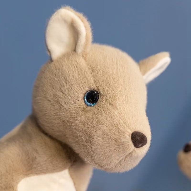 22/35cm Mother and Child Kangaroo Doll Simulation Doll Plush Toy Handmade Doll Cartoon Anime Cute Pillow Cushion Home Decoration