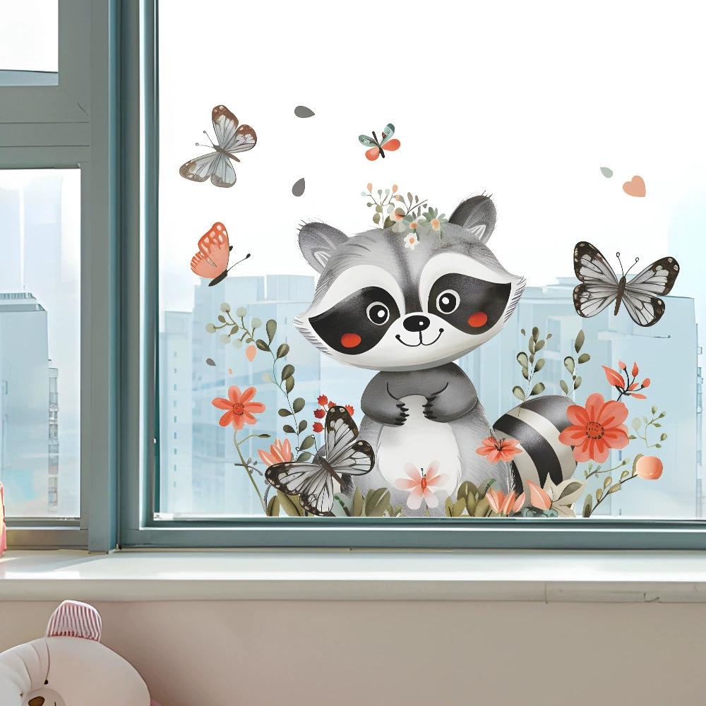 

Personality Gift-giving Santa Claus Holiday Glass Door and Window Decoration Sticker Self-adhesive Uv Wall Decoration 30x38CM