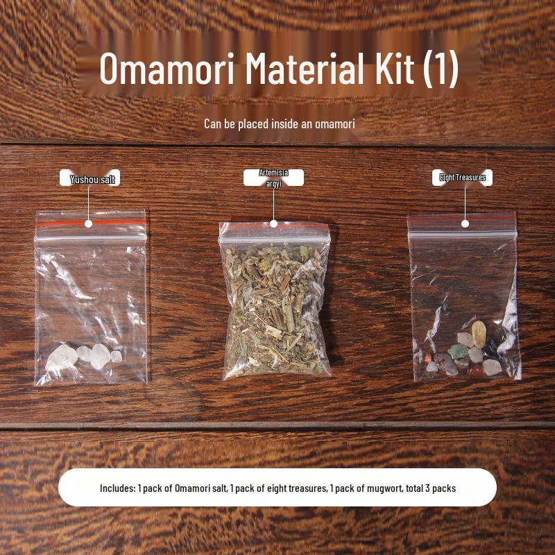 Japanese Omamori Knot Lucky Bag: Embroidered Brocade Pendant for Car or Home Wealth Attraction