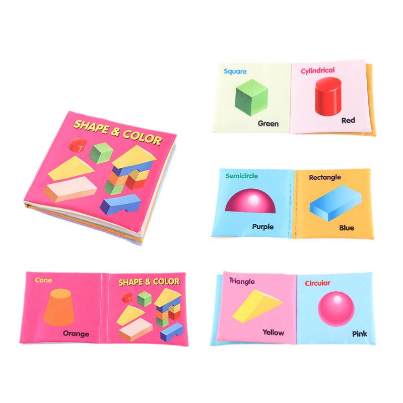 

And Soft Interactive Baby Early Educational English Discovery Cloth Book Color