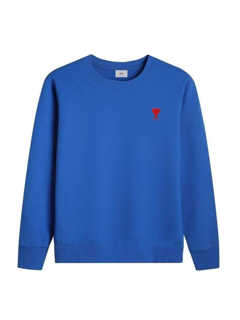 Kapuzenpullover mit besticktem Herz und Fleece-Futter: Herbst/Winter Lässige Sportbekleidung