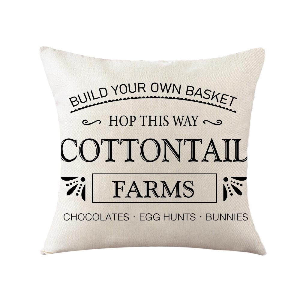 New Easter Pillow Holiday Home Decoration Pillow Simple Sofa Living Room Spring Pillow