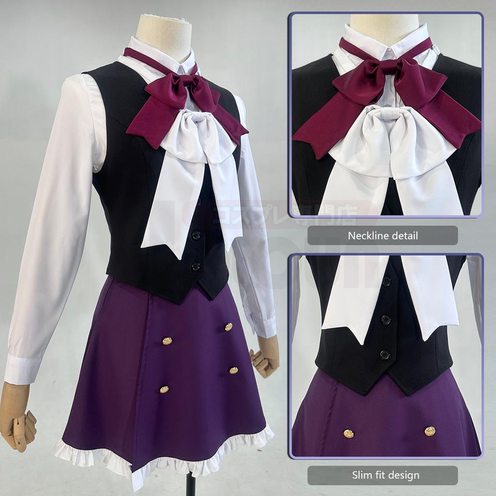 SCIONE Diabolik Lovers Anime Komori Yui Cosplay Costume School Uniform Embroidery Suit Vest Skirt Shirt  Bow Ties Halloween Cosplay Costume