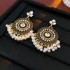 Medieval Vintage Silver Flower Tassel Earrings - Retro Niche Light Luxury, Exquisite Design