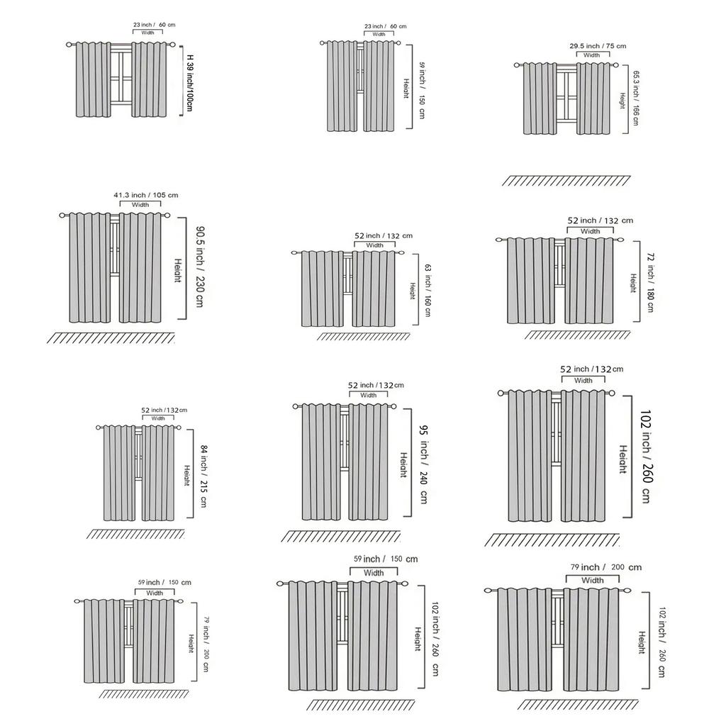2er-Pack Schwarzwald-Print Halbtransparente Vorhänge - Polyester Stangentaschen-Paneele für Wohnzimmer, Schlafzimmer oder Spielzimmer-Dekor - Natur