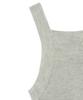 ROIDESROIS Crop Slim Fit Sleeveless Top (Gray)