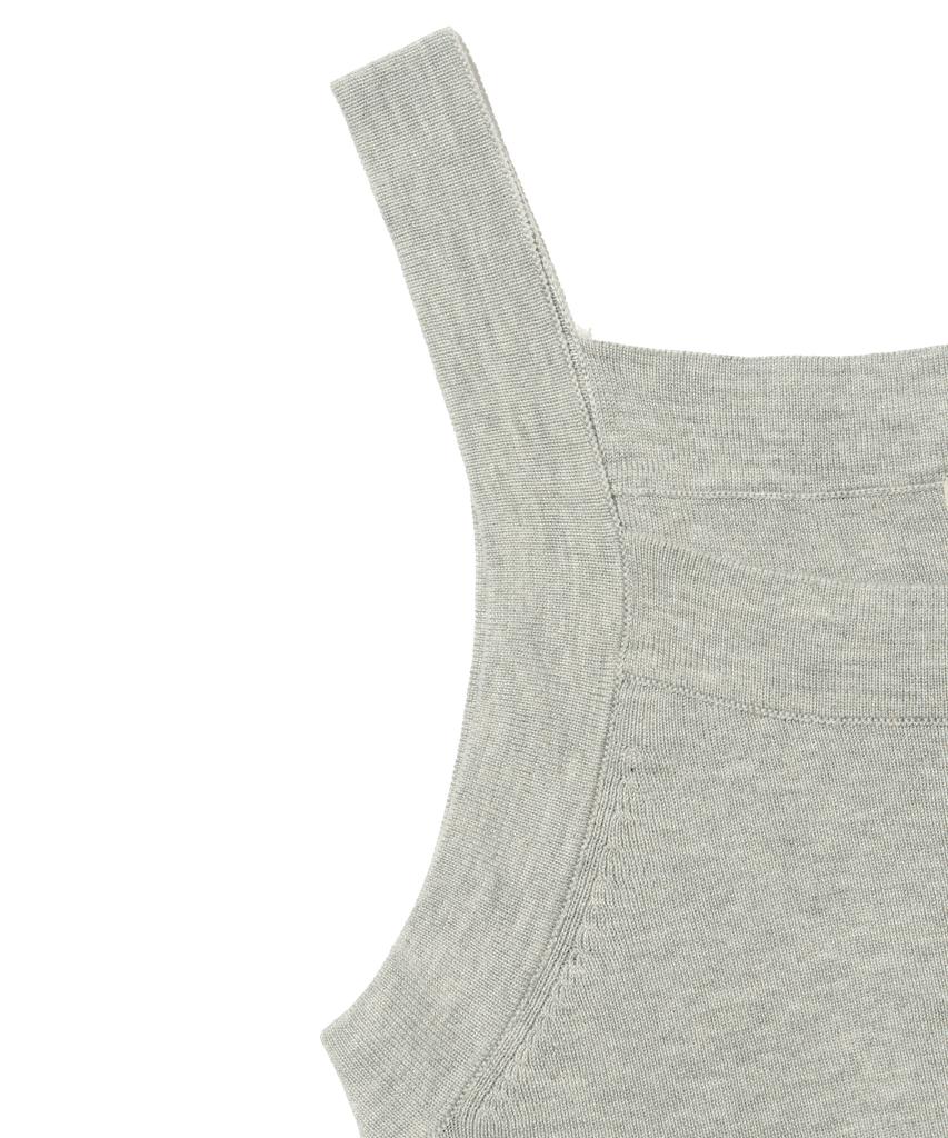 ROIDESROIS Crop Slim Fit Sleeveless Top (Gray)
