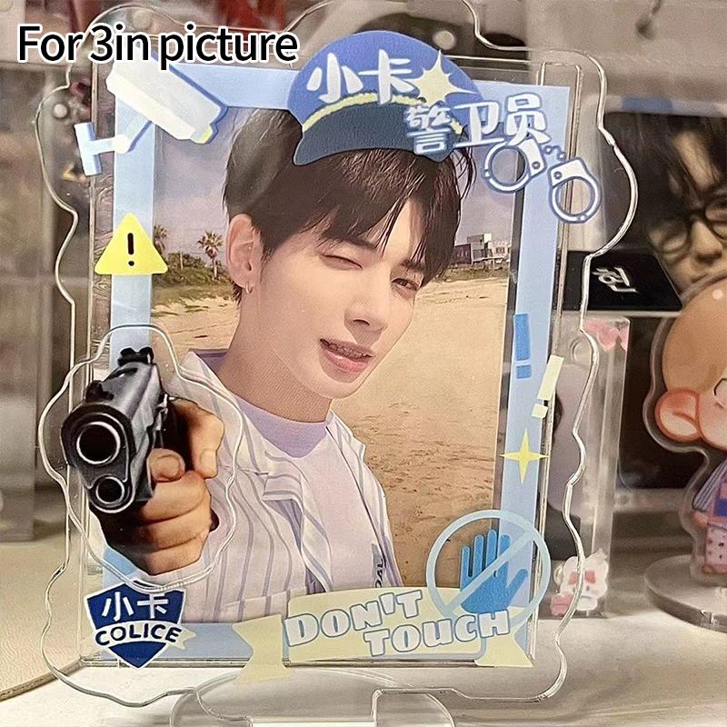 Acrylic Photocard Stand Photo Holder Idol Photo Frame Kpop Photocard Displayer Card Sleeve Poka Packaging Supplies Picture Frame