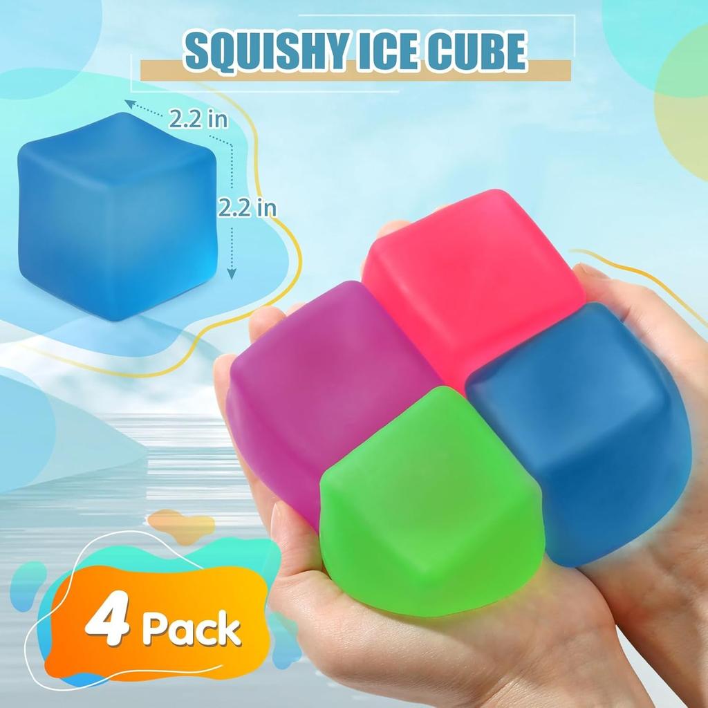 Stresové míčky Paměťový gel Gel Cukrem plněné Velká mačkací Fidget hračka pro děti Dospělé Vysokohustotní mačkací míčky pro úlevu od stresu