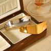 Exaggerated Jewelry 18K Gold Large Polished Stainless Steel Open Bangle Women's Premium Color-block Titanium Steel Bracelet