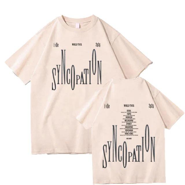 I-DLE Synation World Tour 2026 Kpop Tričko - Unisex Korejský Styl