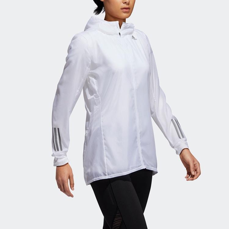 (WMNS) adidas Own the Run Jacket Asia Sizing 'White' Women's DN8765