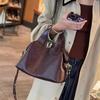 Large capacity leather handbag spring and summer new fashion women's shoulder bag high-end first-layer cowhide tote bag