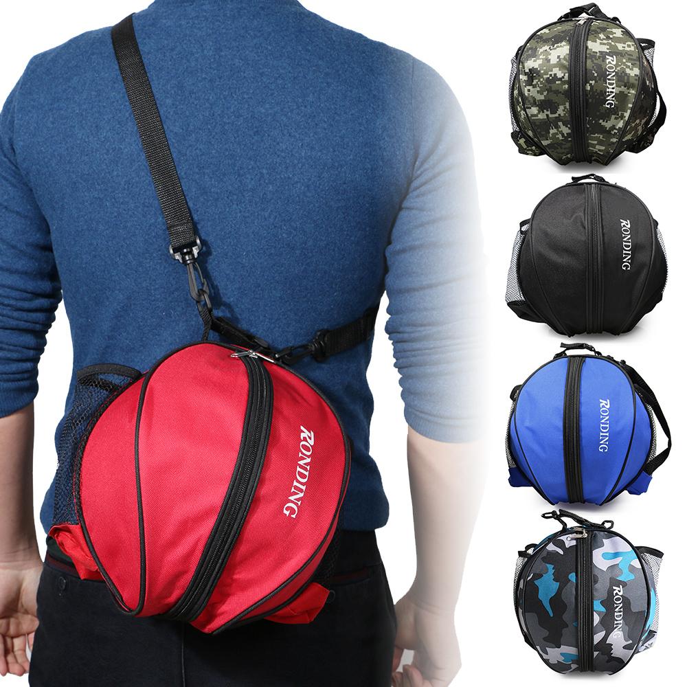 Borsa rotonda per pallone sportivo Borsa a tracolla per basket Pallone da calcio Calcio Pallavolo Borsa da trasporto da viaggio