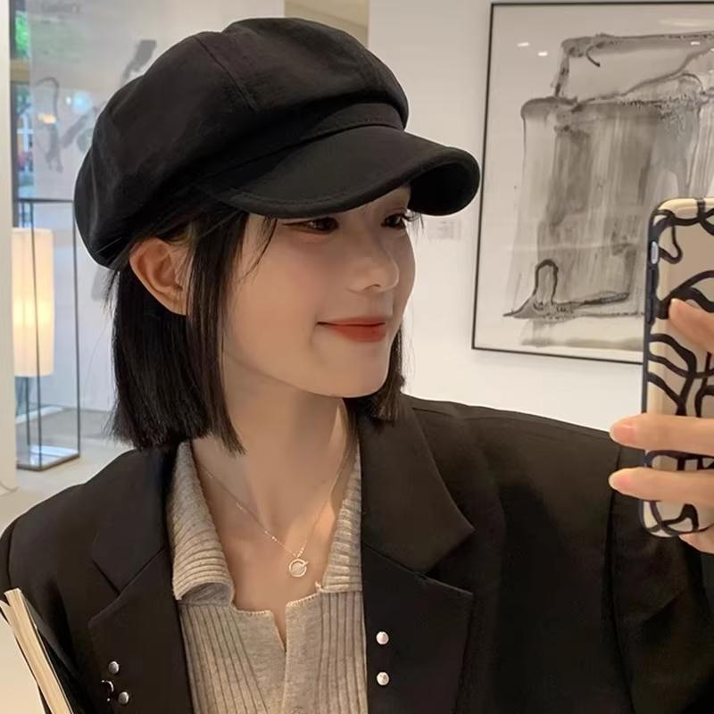Femei Vintage Culoare Solidă Beretă Toamnă Iarnă Octogonală Șapcă Newsboy Artist Femeie Fată Rezistentă la Vânt Pictor Șapcă cu Vârf