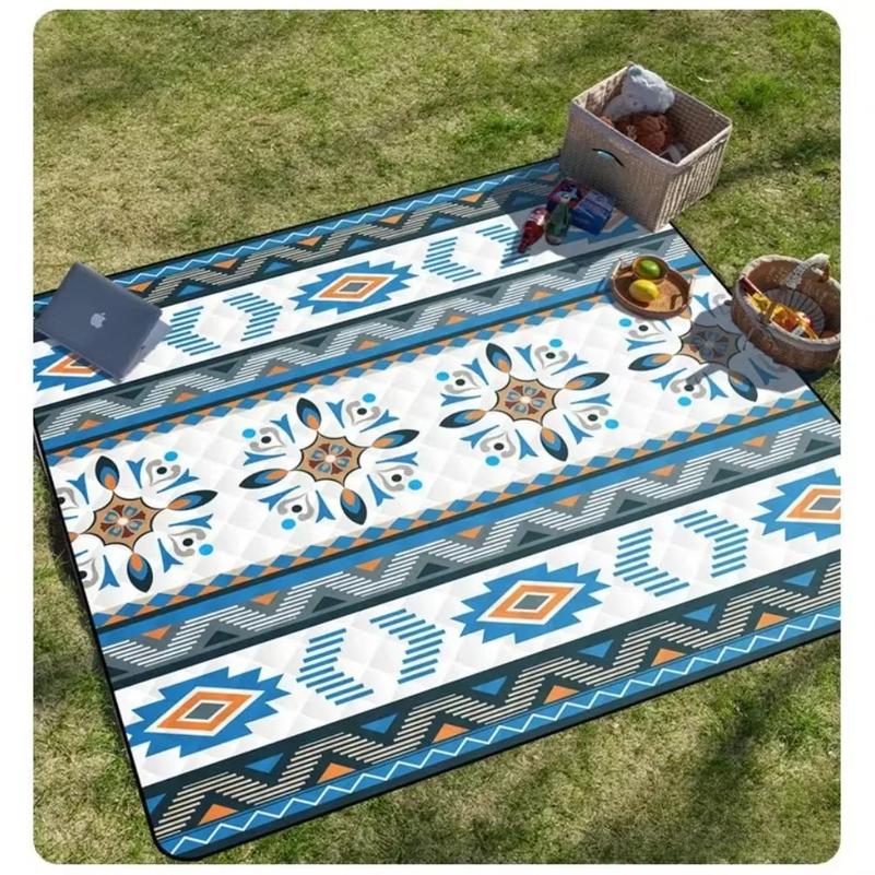 Ethnic style picnic mat moisture-proof mat thickened portable outdoor camping camping beach picnic waterproof mat tent floor mat