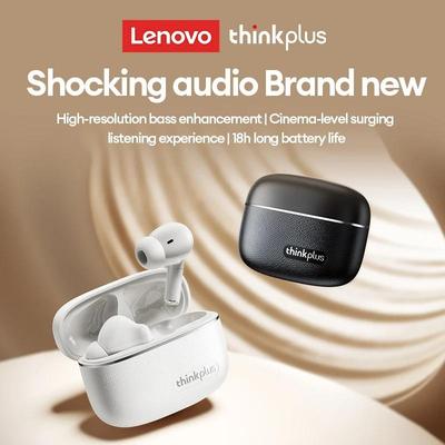 Lenovo LP27 Pro Belaidės Ausinės Bluetooth 5.4 Žaidimų Muzikos Dviem režimais Ausinės ENC Skambučių Aiškus Triukšmo Slopinimas Mažas Vėlavimas Sportinės Vandeniui Atsparios Ausinės