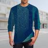 Men's T Shirt O-Neck Clothing Apparel Outdoor Long Sleeve Print Fashion Designer Vintage