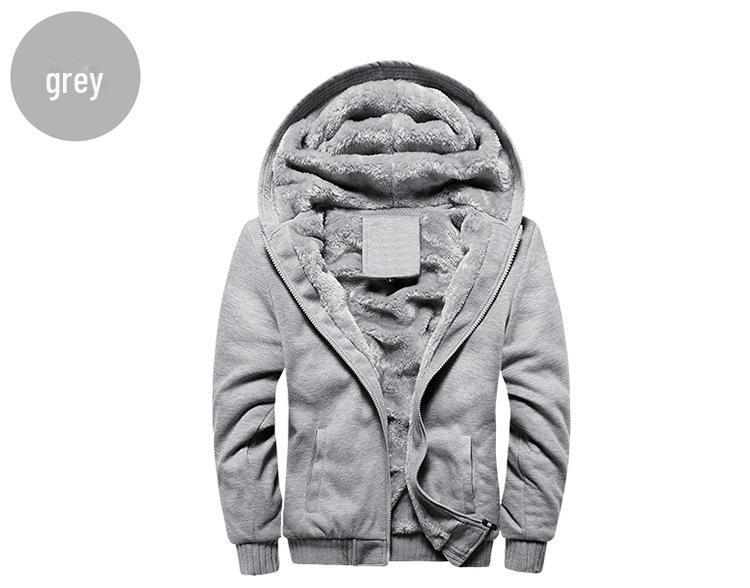 Pánská bunda s kapucí Korean Sports Plus Velvet 2018 – zesílený svetr na podzim/zimu