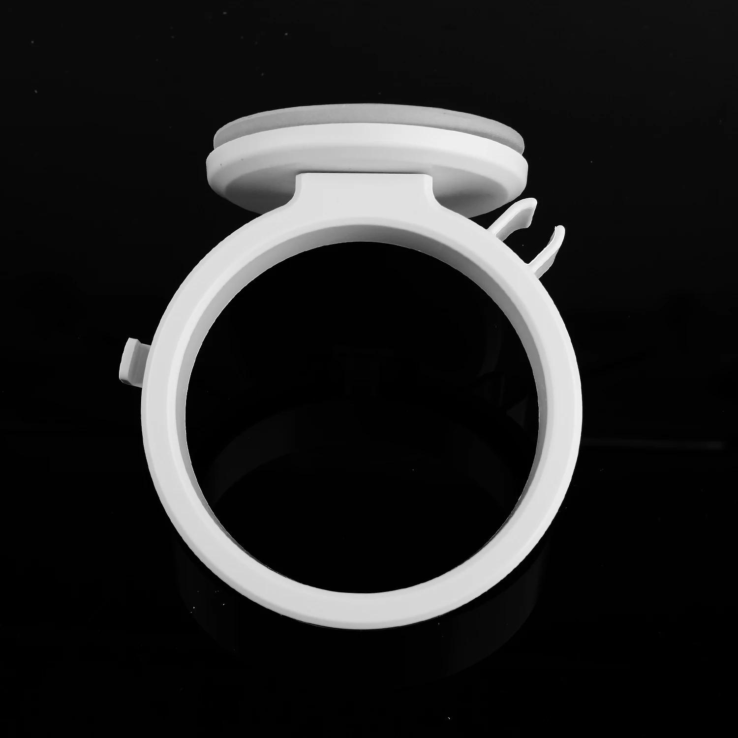 

Держатель для выпрямителя для фена, настенная полка с прочным клеем на спине для ванной комнаты, проволочная вешалка без сверления, прочный клей белый