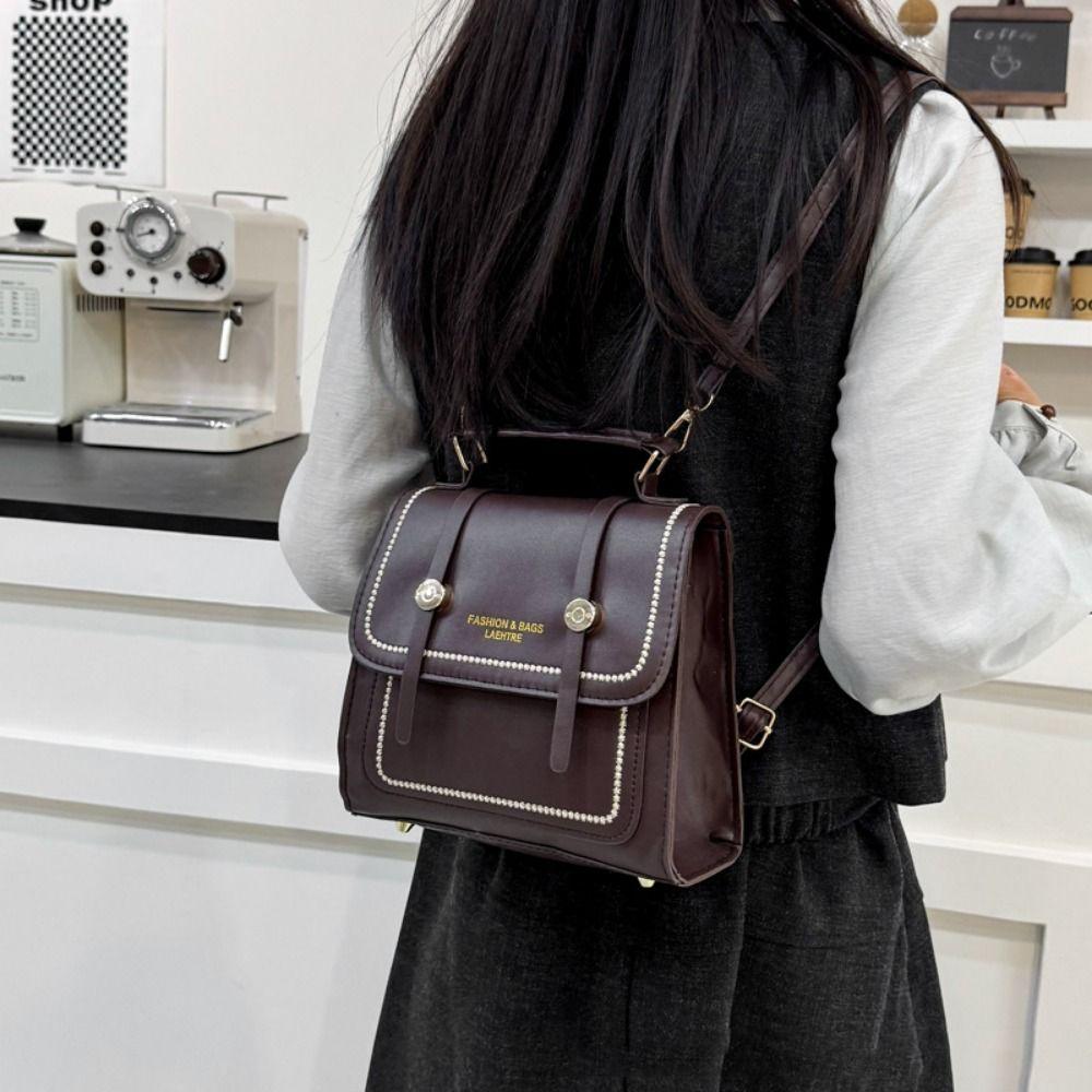 Retro dámská taška přes rameno Přenosná crossbody taška Taška na úrovni Malá čtvercová taška Dívky
