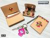 Business Card Holder Leather Goods Splatoon2 Genuine Leather Business Card Holder [Sanei Boeki] FAVORITE+