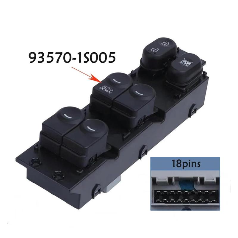 93570-1S005 LHD Electric Power Master Window Switch For Hyundai HB20 2012 Front Left Lifter Control Button Car Accessories