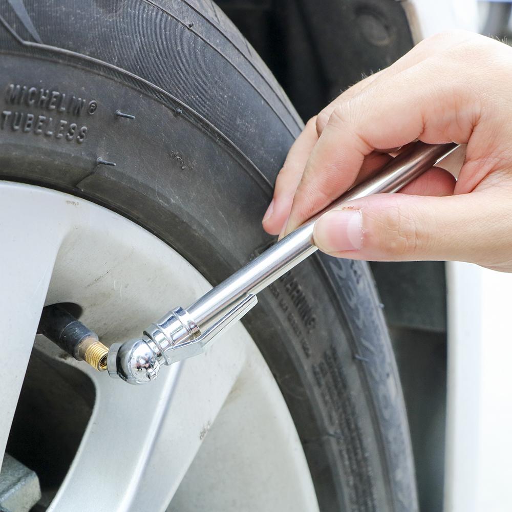 5-50 PSI Motorcycle Tire Pressure Gauge Test Pen Portable Meter Emergency Tools Electric Bicycle Dirt Pit Bike Car AccessoriesGood product