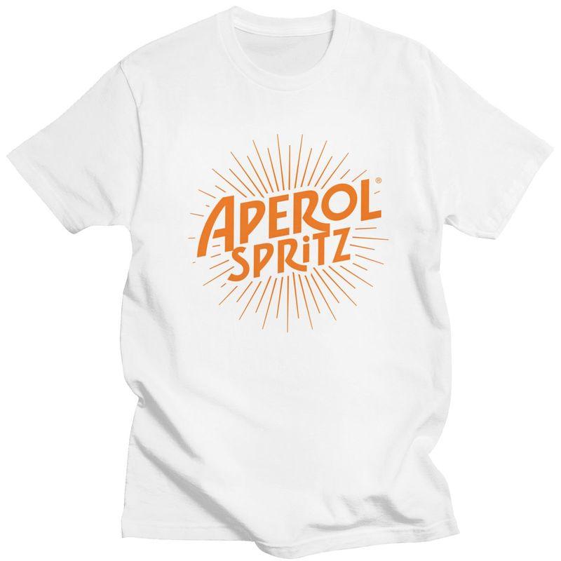 

Custom Cocktail Drink Orange Spritz Aperols T Shirt Men Short Sleeves Pure Cotton Tshirt Leisure Tee Tops Streetwear Tshirts M