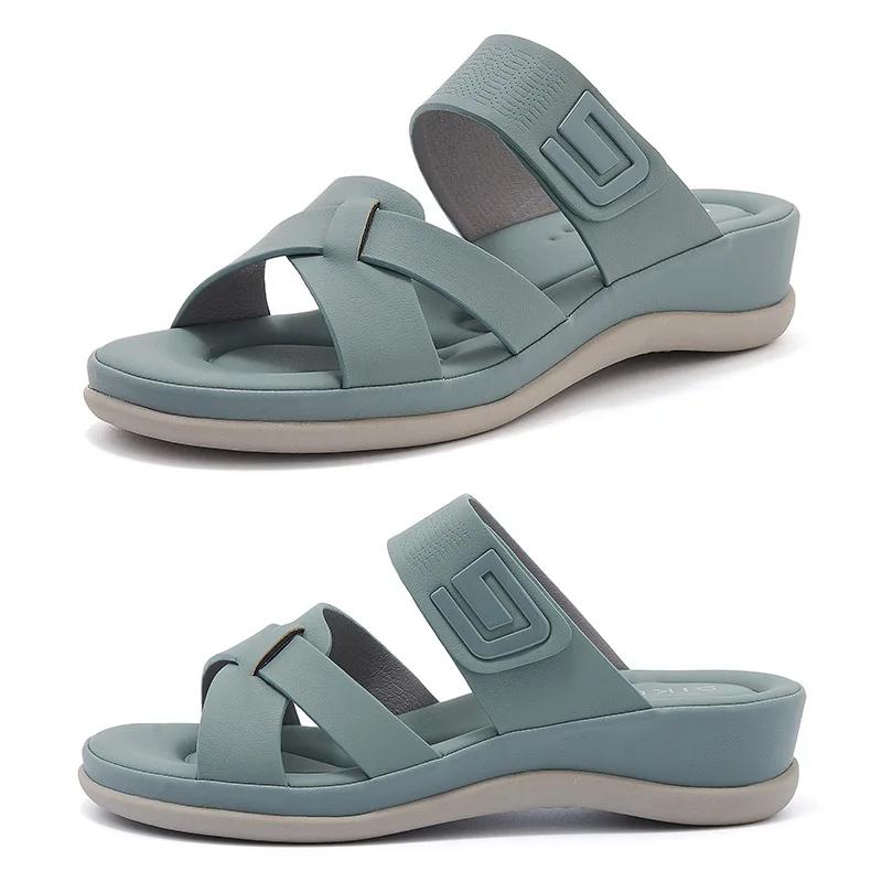 Plus Size 36-42 Shoes for Women Summer Fashion 2026 Women Platform Sandals Wedges Comfortable Non-slip Sandalias De Mujer
