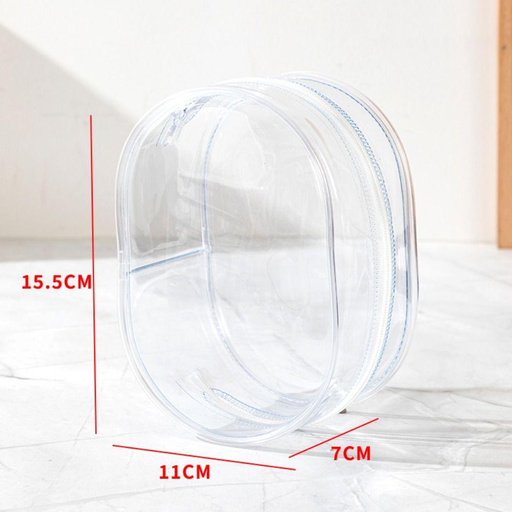 

with Plush Ball Cotton Doll Display Bag PVC Cotton Doll Storage Bag Doll Accessories transparent-no ball