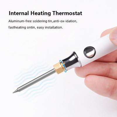 5V 8W Portable USB Mini Soldering Iron for Outdoor High-Altitude Use with Power Bank Compatibility