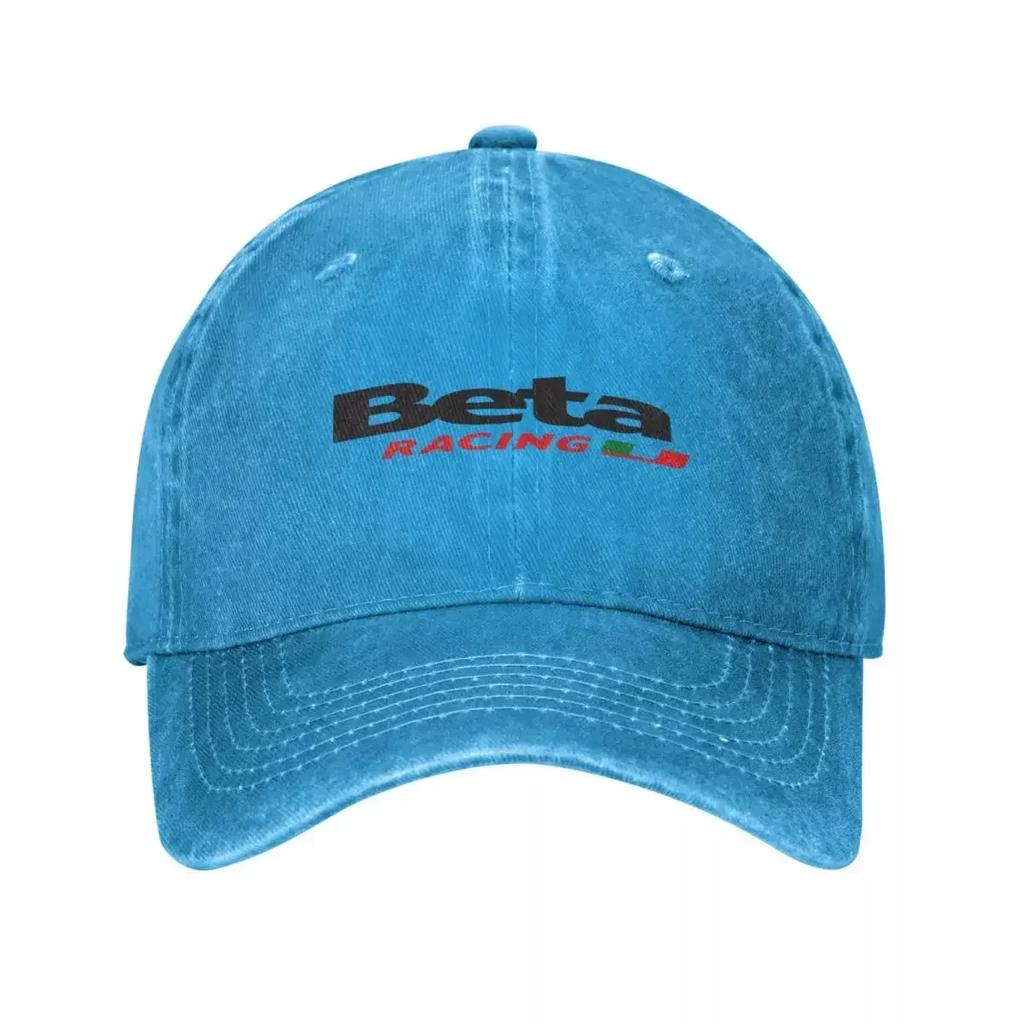 Vintage Beta Racing Baseball Cap Unisex Distressed Cotton Snapback Cap Moto Motorcycle Outdoor Summer Unstructured Soft Caps Hat